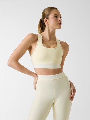 Frefly Store Guess Kadın Aktif Spor Sütyeni, Sarı, Xs Beden