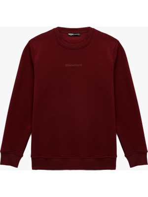 Frefly Store Uzun Kollu Şardonlu Bisiklet Yaka Baskılı Sweatshirt