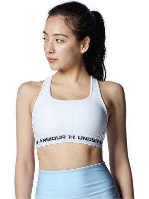 Frefly Store Under Armour Crossback Mid Bra Kadın Bra, Beyaz, Xl