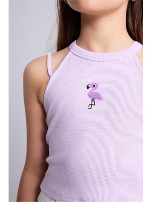 Frefly Store Defacto Bisiklet Yaka Baskılı Atlet Kız Çocuk H6142A826HS