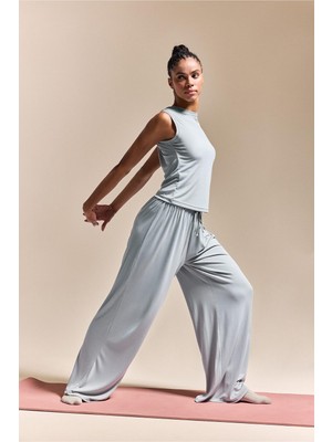 Frefly Store Defacto Wide Leg Standart Paça Standart Boy Modal Sporcu Açık Bej Pantolon I0844AX26HS