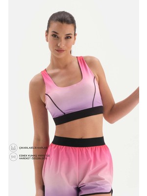 Frefly Store Dagi Kadın Sporcu Sütyeni Degrade, Örme, Pembe, L, Pem