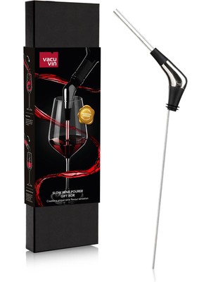Frefly Store Vacu Vin Slow Pourer Şarap Dökücü, Plastik, Paslanmaz Çelik, Gümüş, Siyah, S