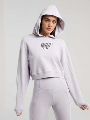 Frefly Store Everlast Boxing Club Wmn Crop Uzun Kollu Lila Kadın Sweatshirt