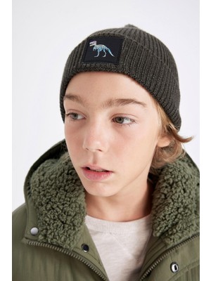 Frefly Store Defacto Erkek Çocuk Baskılı Triko Bere C8583A824WN