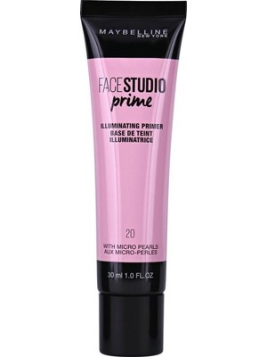 Frefly Store Maybelline New York Face Studio Prime Aydınlatıcı Makyaj Bazı, 30 ml