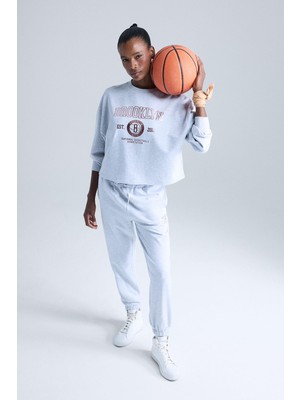 Frefly Store Defacto Aırtech Nba Brooklyn Nets Standart Fit Cepli Sporcu Jogger Eşofman Altı E8864AX25AU