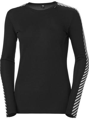 Frefly Store Helly Hansen Kadın W Hh Lifa Crew Baselayer, Turuncu, X-Small S Siyah