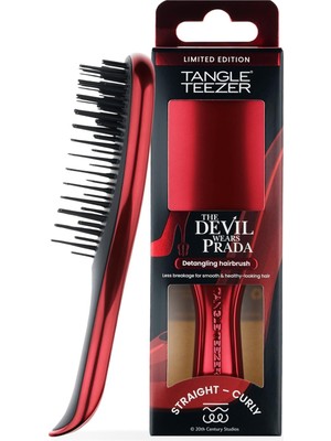 Frefly Store Tangle Teezer The Devil Wears Prada Ultimate Detangler Kırmızı Chrome Saç Fırçası Tarak Mini Boy