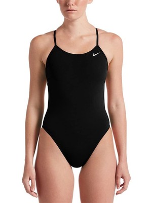 Frefly Store Nike Bayan Cut-Out One Piece Yüzme Terliği, Siyah, 36