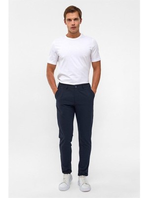 Frefly Store Süvari Lacivert Slim Düz Jogger Pantolon, 44