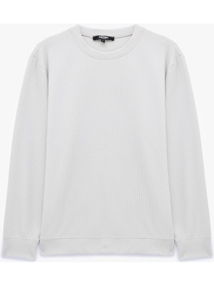 Frefly Store Uzun Kollu Bisiklet Yaka Basic Sweatshirt