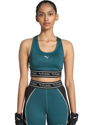 Frefly Store Puma Kadın 4keeps Elastıc Bra - P-Cold Green Sports Bras Xs