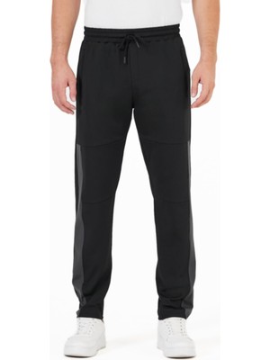 Frefly Store By Comeor Erkek Standart Fit Normal Kesim Paça Ribanalı Cepli Rahat Jogger Eşofman Altı (Siyah, L)
