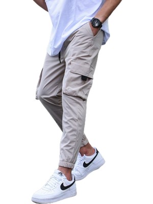 Frefly Store Madmext Bej Kargo Cep Erkek Jogger Pantolon 5461,BEJ Xl
