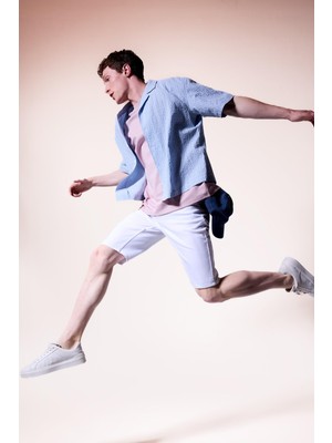 Frefly Store Defacto Slim Fit Beyaz Bermuda Şort I1526AX26HS