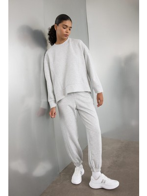 Frefly Store Defacto Oversize Geniş Kalıp Ince Sporcu Eşofman Altı Çift Cepli Jogger Paça Standart Boy Skuba Dalgıç Kumaş Z6694AZ24AU