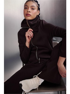 Frefly Store Defacto Standart Fit Skuba Dalgıç Kumaş Fermuarlı Sweatshirt G4214AX26SP
