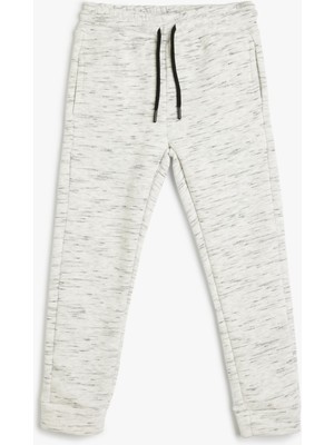 Frefly Store Basic Eşofman Altı Cep Detaylı Beli Bağlamalı Şardonlu