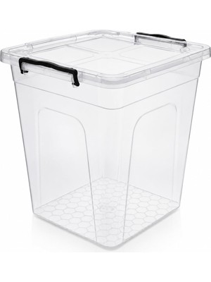 Frefly Store Derin Erzak Saklama Kabı Kapaklı, Kilitli Klipsli Saklama Kutusu, Bpa Free, Çok Amaçlı Kiler, Mutfak ve Ev Düzenleme Kutusu, Şeffaf Plastik Organizer, 10 Litre
