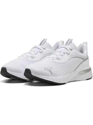 Frefly Store Puma Softride Charm Wns Kadın Koşu Ayakkabısı, Puma White-Puma Silver, 39