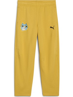 Frefly Store Puma Moody Cat Çocuk Sarı Eşofman Altı, 4-5 Yaş