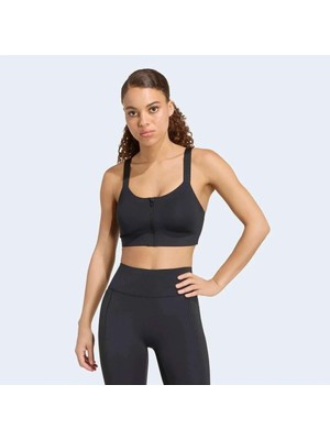 Frefly Store Adidas Opt Pl Hs Zip Kadın Spor Sütyeni, Siyah, Ma/b Beden