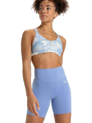 Frefly Store Roxy Kadın Heart Into It Biker Şortu, Grapemist, L, Grapemist, L