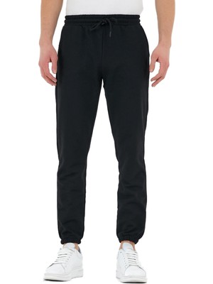 Frefly Store By Comeor Erkek Eşofman Altı Etiketli Arka ve Yan Cepli Regular Fit Lastik Paça CMREO56 Siyah M