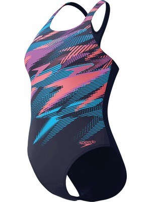 Frefly Store Speedo Speedo Digi Plmt Mdlt Af Navy Kadın Yüzücü Mayosu 8-00305518178 Lacivert