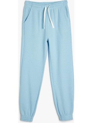 Frefly Store Koton Basic Jogger Eşofman Altı Beli Bağlamalı Dokulu Pamuklu