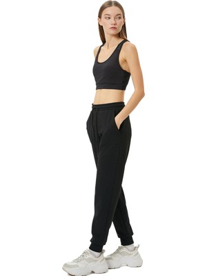 Frefly Store Spor Jogger Eşofman Altı Rahat Kalıp Yüksek Beli Bağlamalı Cepli