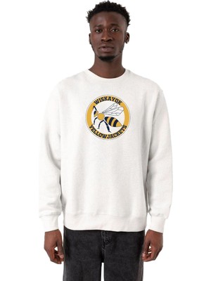 Frefly Store Tshirthane Wiskayok Yellowjackets Logo Beyaz Erkek 2ip Sweatshirt P23588S6610, Xl
