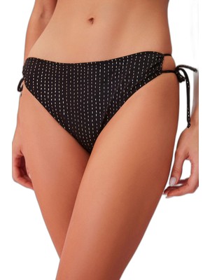 Frefly Store Suwen Line Lurex Yanı Bağcıklı Parlak Bikini Alt