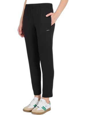 Frefly Store Slazenger Rescue Kadın Fermuar Cepli Siyah Eşofman Altı