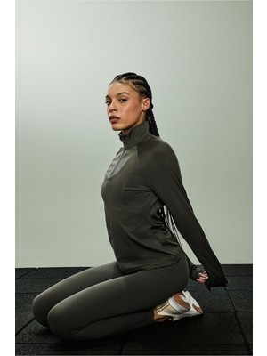 Frefly Store Defacto Warmtech Standart Fit Dik Yaka Fermuarlı Içi Yumuşak Tüylü Sporcu Uzun Kollu Tişört B0811AX26SP
