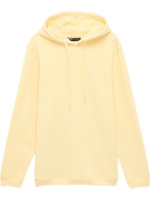 Frefly Store Uzun Kollu Şardonlu Basic Kapşonlu Sweatshirt