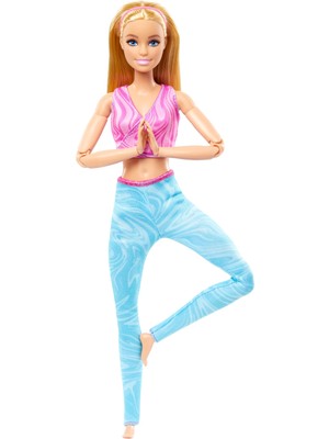 Frefly Store Barbie® Sonsuz Hareket™ Bebeği, Çıkarılabilir Sporcu Atleti ve Tayt Giyen, 22 Bükülebilir Eklemli, Sarışın 3y+, HRH27