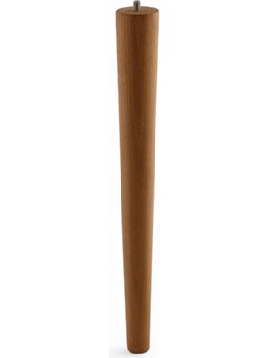 Frefly Store Kahverengi Boyalı Doğal Ahşap 35 cm Bohem Silindir Mobilya Ayağı Aksesuar Ayakları Sehpa Masa Için