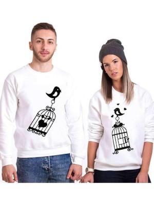 Frefly Store Tshirthane Aşık Kuşlar Sevgili Kombinleri Sweatshirt Kombini, Erkek, L-Tek Ürün Fiyatıdır, Kombin Yapmak Için En Az 2 Adet Sepete Ekleyiniz