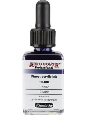 Frefly Store Schmincke Aero Color Professional Akrilik Airbrush Mürekkebi 28 ml 400 Indigo