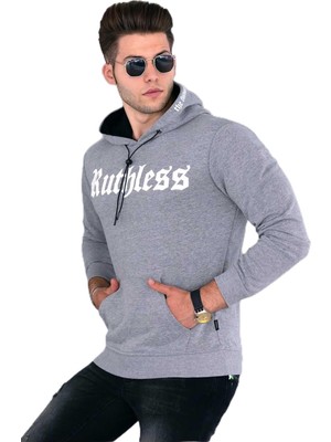 Frefly Store Madmext Gri Baskılı Erkek Sweatshirt 4747,GRI L