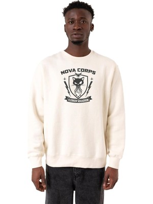 Frefly Store Tshirthane Nova Corps Flerken Squadron Ekru Erkek 2ip Sweatshirt P22307S7747, L