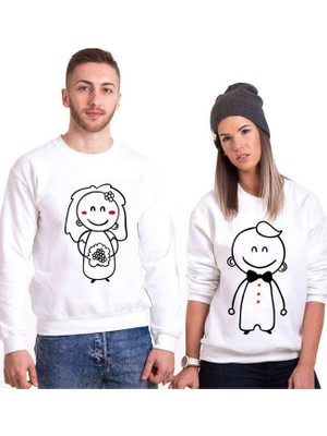 Frefly Store Tshirthane Gelin Damat Sevgili Kombinleri Sweatshirt Kombini, Erkek, S, N11PTTSV20SW143-TEK Ürün Fiyatıdır, Kombin Yapmak Için En Az 2 Adet Sepete Ekleyiniz