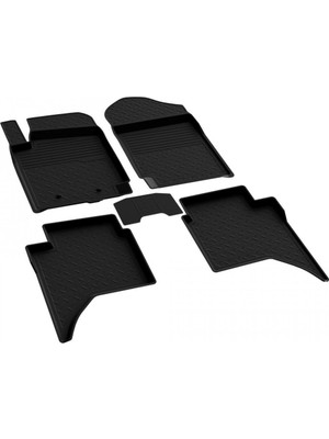 Frefly Store Ferrous Autoaccessories Ford Ranger 3 ile Uyumlu 4d Havuzlu Kauçuk Paspas 2015 2022