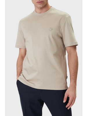 Frefly Store ERKEK%100 Pamuklu Yuvarlak Yakalı Kısa Kollu Bej1 T-Shirt 50555844-286