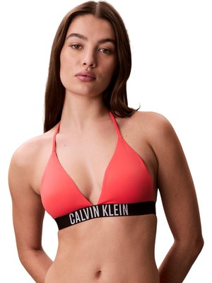 Frefly Store Calvin Klein Halter Triangle Bikini Üstü, M, LV00Q61222XKP, Pempe, Kadın