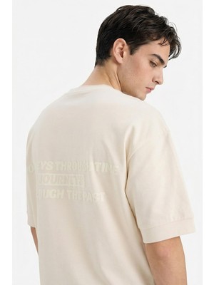 Frefly Store Defacto Pamuklu Nefes Alabilen Loose Fit Baskılı Tişört F8128AX26SP