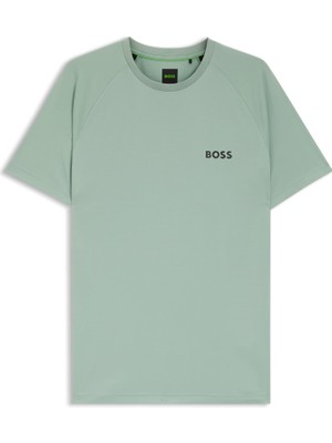 Frefly Store Erkek Kısa Kol Bisiklet Yaka Rahat Kesim Yeşil T-Shirt 50554544-357