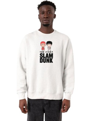 Frefly Store Tshirthane Slam Dunk First Slam Dunk Beyaz Erkek 2ip Sweatshirt P22946S3629, S